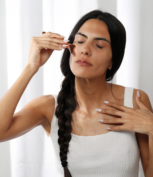 Metal Gua Sha Facial Tool & Roller