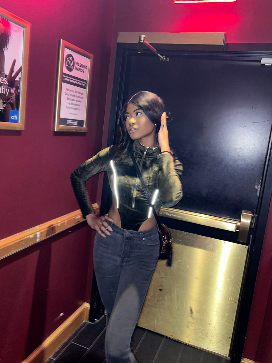 Army Green Suede Skirt Set