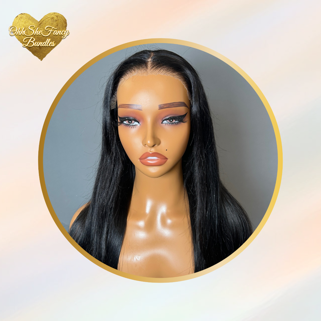 Straight Human Hair Glueless Wig