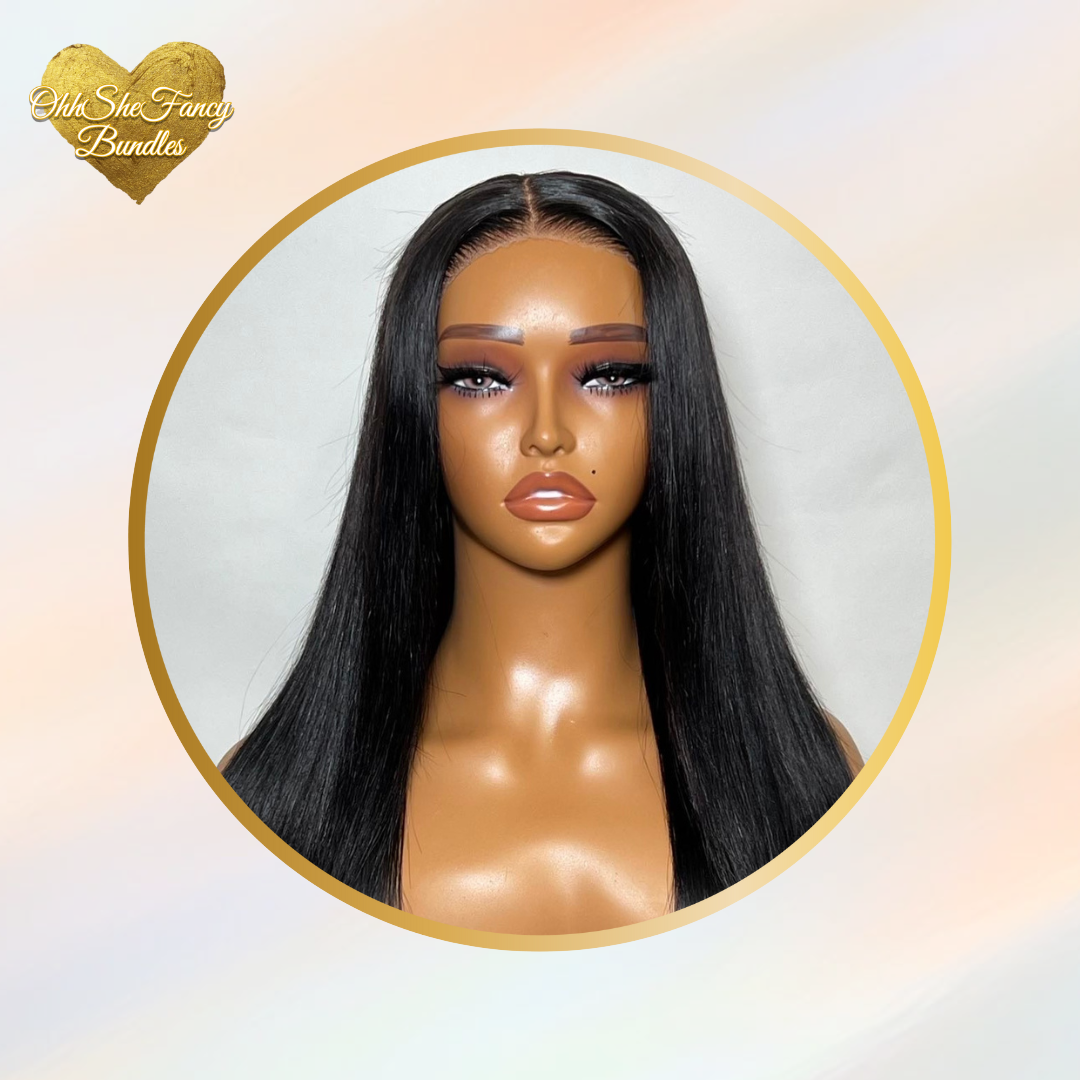 Straight Human Hair Glueless Wig