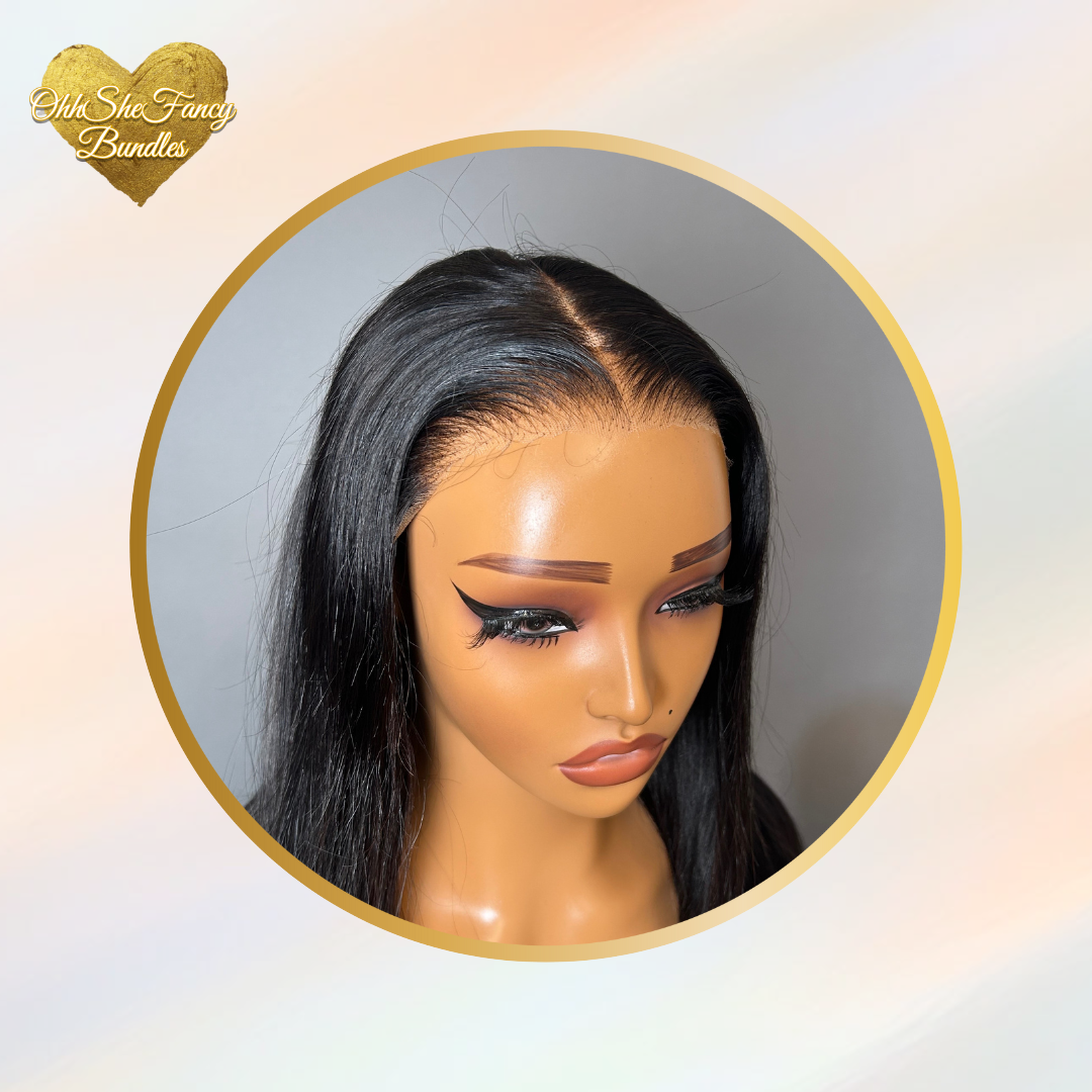Straight Human Hair Glueless Wig